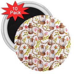 Latterns Pattern 3  Magnets (10 Pack)  by designsbymallika