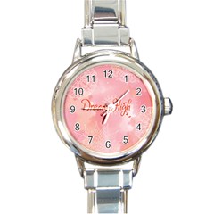 Dream High Round Italian Charm Watch by designsbymallika