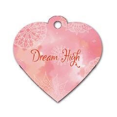 Dream High Dog Tag Heart (one Side) by designsbymallika