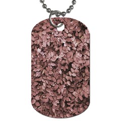 Red Leaves Photo Pattern Dog Tag (one Side) by dflcprintsclothing