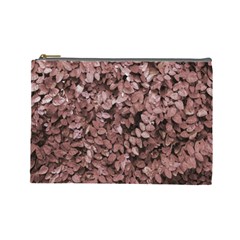 Red Leaves Photo Pattern Cosmetic Bag (large) by dflcprintsclothing