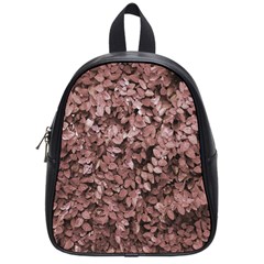 Red Leaves Photo Pattern School Bag (small)