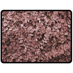 Red Leaves Photo Pattern Fleece Blanket (large) 