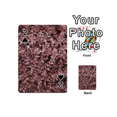 Red Leaves Photo Pattern Playing Cards 54 Designs (mini) by dflcprintsclothing