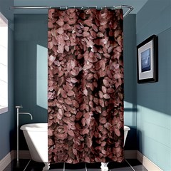 Red Leaves Photo Pattern Shower Curtain 36  X 72  (stall)  by dflcprintsclothing