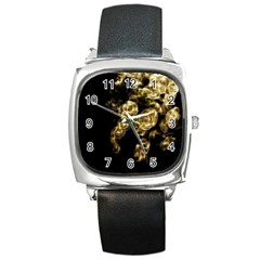 Bud Gilt  Square Metal Watch by MRNStudios