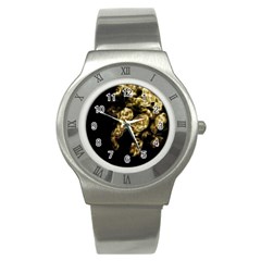 Bud Gilt  Stainless Steel Watch by MRNStudios