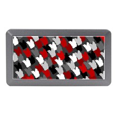 Abstract Paint Splashes, Mixed Colors, Black, Red, White Memory Card Reader (mini) by Casemiro