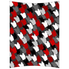 Abstract paint splashes, mixed colors, black, red, white Back Support Cushion