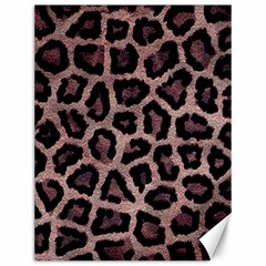 Realistic Leopard Fur Pattern, Brown, Black Spots Canvas 12  X 16  by Casemiro