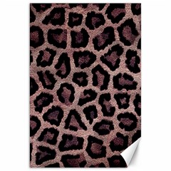 Realistic Leopard Fur Pattern, Brown, Black Spots Canvas 20  X 30  by Casemiro