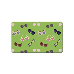 Sunglasses Funny Magnet (name Card) by SychEva