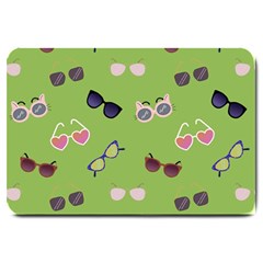 Sunglasses Funny Large Doormat  by SychEva