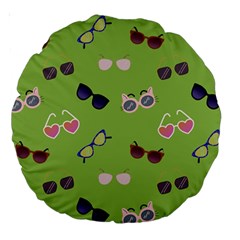 Sunglasses Funny Large 18  Premium Round Cushions by SychEva