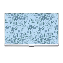 Folk Floral Art Print  Flowers Abstract Art  Poster  Business Card Holder by Eskimos