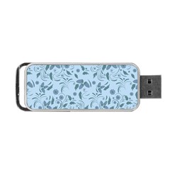 Folk Floral Art Print  Flowers Abstract Art  Poster  Portable Usb Flash (one Side) by Eskimos