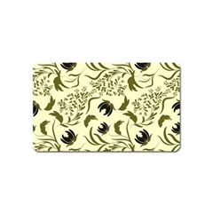 Folk Flowers Art Pattern Floral Abstract Surface Design  Seamless Pattern Magnet (name Card) by Eskimos