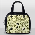 Folk flowers art pattern Floral abstract surface design  Seamless pattern Classic Handbag (One Side) Front