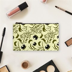 Folk Flowers Art Pattern Floral Abstract Surface Design  Seamless Pattern Cosmetic Bag (small) by Eskimos