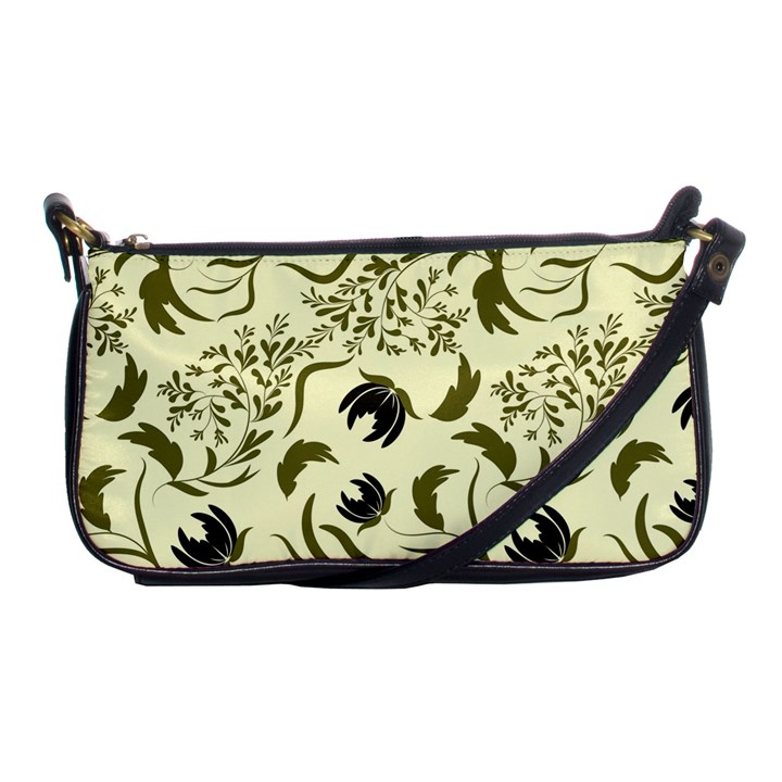 Folk flowers art pattern Floral abstract surface design  Seamless pattern Shoulder Clutch Bag