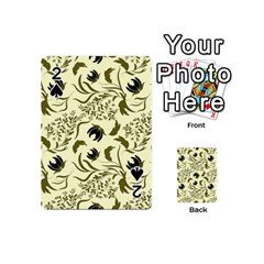 Folk Flowers Art Pattern Floral Abstract Surface Design  Seamless Pattern Playing Cards 54 Designs (mini)