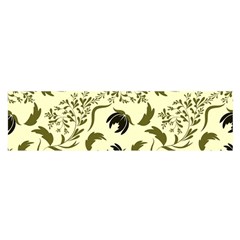 Folk Flowers Art Pattern Floral Abstract Surface Design  Seamless Pattern Satin Scarf (oblong) by Eskimos