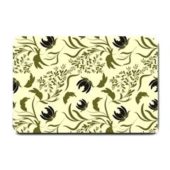 Folk Flowers Art Pattern Floral Abstract Surface Design  Seamless Pattern Small Doormat  by Eskimos