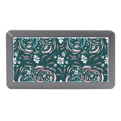 Folk Flowers Art Pattern Floral Abstract Surface Design  Seamless Pattern Memory Card Reader (mini)