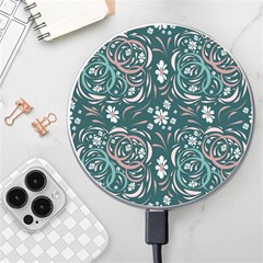 Folk Flowers Art Pattern Floral Abstract Surface Design  Seamless Pattern Wireless Charger