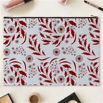 Folk flowers art pattern Floral abstract surface design  Seamless pattern Cosmetic Bag (XXXL) Back