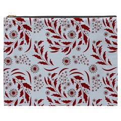 Folk Flowers Art Pattern Floral Abstract Surface Design  Seamless Pattern Cosmetic Bag (xxxl) by Eskimos