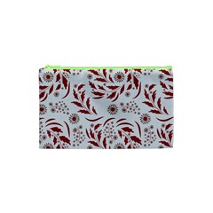 Folk Flowers Art Pattern Floral Abstract Surface Design  Seamless Pattern Cosmetic Bag (xs) by Eskimos