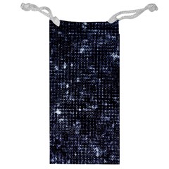 Geometric Dark Blue Abstract Print Pattern Jewelry Bag by dflcprintsclothing