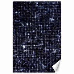 Geometric Dark Blue Abstract Print Pattern Canvas 24  X 36  by dflcprintsclothing