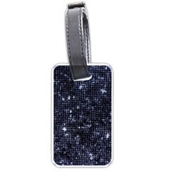 Geometric Dark Blue Abstract Print Pattern Luggage Tag (one Side) by dflcprintsclothing