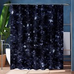 Geometric Dark Blue Abstract Print Pattern Shower Curtain 60  x 72  (Medium)  60 x72  Curtain