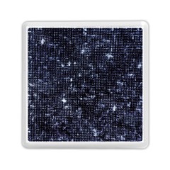 Geometric Dark Blue Abstract Print Pattern Memory Card Reader (square)