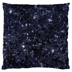 Geometric Dark Blue Abstract Print Pattern Large Flano Cushion Case (two Sides) by dflcprintsclothing