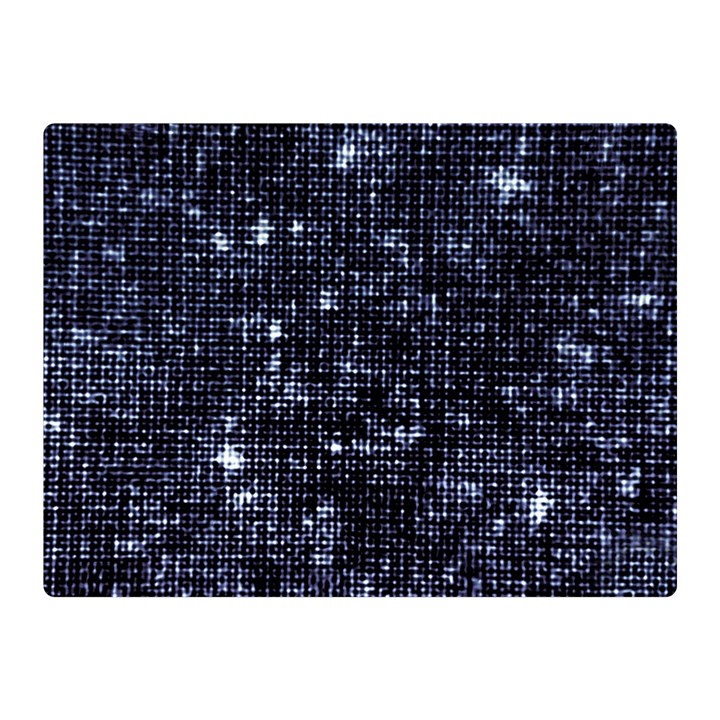 Geometric Dark Blue Abstract Print Pattern Double Sided Flano Blanket (Mini) 