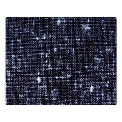 Geometric Dark Blue Abstract Print Pattern Double Sided Flano Blanket (large) 