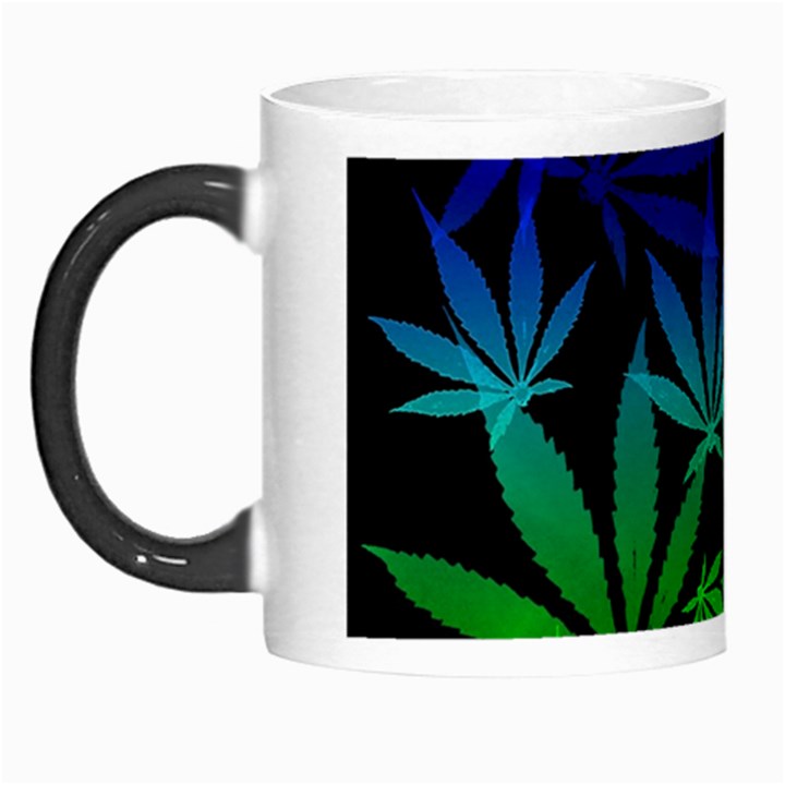 Weed Rainbow, Ganja leafs pattern in colors, 420 marihujana theme Morph Mugs