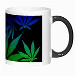 Weed Rainbow, Ganja leafs pattern in colors, 420 marihujana theme Morph Mugs Right