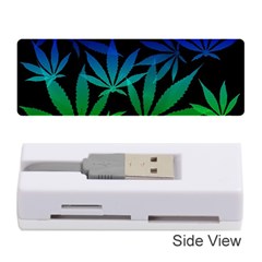 Weed Rainbow, Ganja Leafs Pattern In Colors, 420 Marihujana Theme Memory Card Reader (stick) by Casemiro