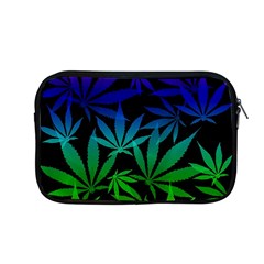 Weed Rainbow, Ganja Leafs Pattern In Colors, 420 Marihujana Theme Apple Macbook Pro 13  Zipper Case by Casemiro