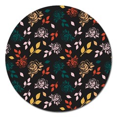 Rose Floral Magnet 5  (round) by tmsartbazaar