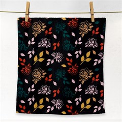 Rose Floral Face Towel by tmsartbazaar