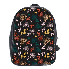 Rose Floral School Bag (large) by tmsartbazaar