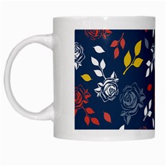 Beautiful Rose White Mugs by tmsartbazaar