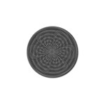 Abstract spirals, spiral abstraction, gray color, graphite Golf Ball Marker Front