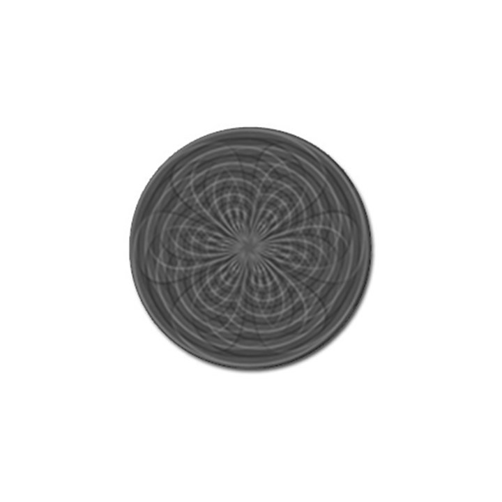 Abstract spirals, spiral abstraction, gray color, graphite Golf Ball Marker